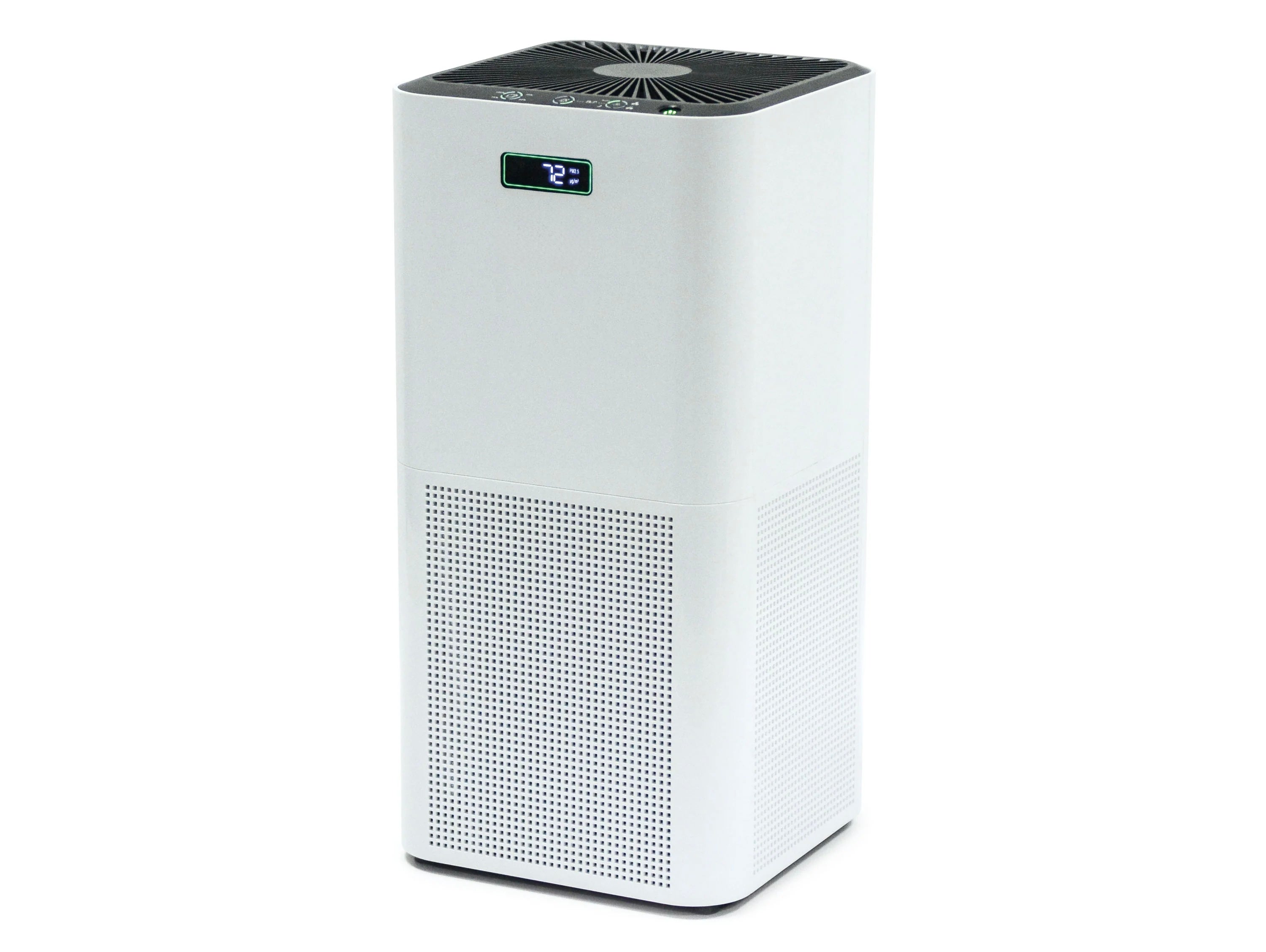 Purificateur d'air avec filtre HEPA, PM2, ioniseur, écran tactile LED, 3 vitesses et mode AUTO pour 60m2